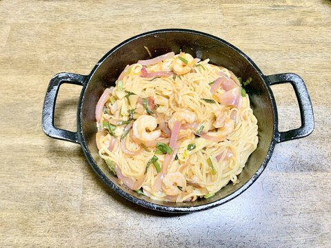 インスタント麺レシピ　ミーゴレン風